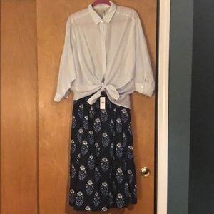 Loft outfit - skirt and blouse